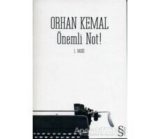 Önemli Not! - Orhan Kemal - Everest Yayınları