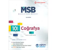 Eğitim Vadisi 10.Sınıf Coğrafya Güncel MSB Modüler Soru Bankası