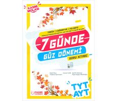 Palme TYT AYT Tarih Coğrafya Felsefe 7 Günde Güz Dönemi Soru Kitabı