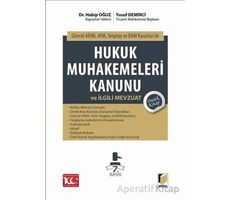 Hukuk Muhakemeleri Kanunu ve İlgili Mevzuat Pratik Kitap - Yusuf Demirci - Adalet Yayınevi