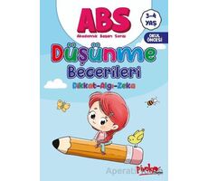 ABS 3-4 Yaş Düşünme Becerileri Dikkat-Algı-Zeka - Buçe Dayı - Pinokyo Yayınları