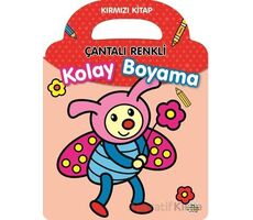 Çantalı Renkli Kolay Boyama- Kırmızı Kitap - Kolektif - 0-6 Yaş Yayınları