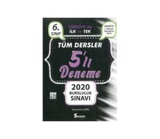 6.Sınıf Tüm Dersler Bursluluk 1.Dönem 5 Deneme Seans Yayınları