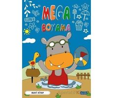 Mega Boyama-Mavi Kitap - Kolektif - Parıltı Yayınları