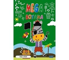 Mega Boyama-Yeşil Kitap - Kolektif - Parıltı Yayınları