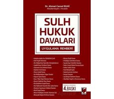 Sulh Hukuk Davaları Uygulama Rehberi - Ahmet Cemal Ruhi - Adalet Yayınevi