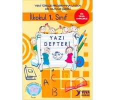 İlkokul 1.Sınıf Yazı Defteri - Dik Temel Harflerle - Yuva Yayınları