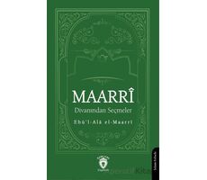 Maarri Divanından Seçmeler - Ebü’l-Ala el-Maarri - Dorlion Yayınları