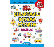 Çıkartmalı Boyama Taşıtlar - Buçe Dayı - Pinokyo Yayınları