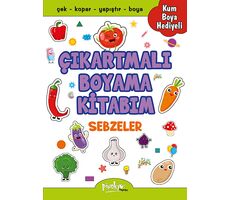 Çıkartmalı Boyama Sebzeler - Buçe Dayı - Pinokyo Yayınları