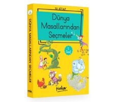 1. Sınıf Dünya Masallarından Seçmeler (Düz Yazı) 10 Kitaplık Set - Kolektif - Pinokyo Yayınları