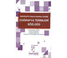 Coğrafya Terimleri Sözlüğü Karekök Yayınları