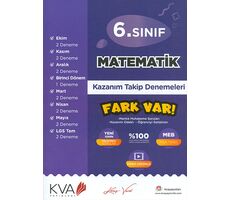 6.Sınıf Matematik Kazanım Takip Denemeleri KVA Yayınları