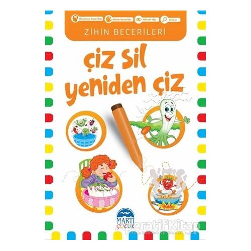 Çiz Sil Yeniden Çiz (Turuncu Kitap) - Kolektif - Martı Çocuk Yayınları