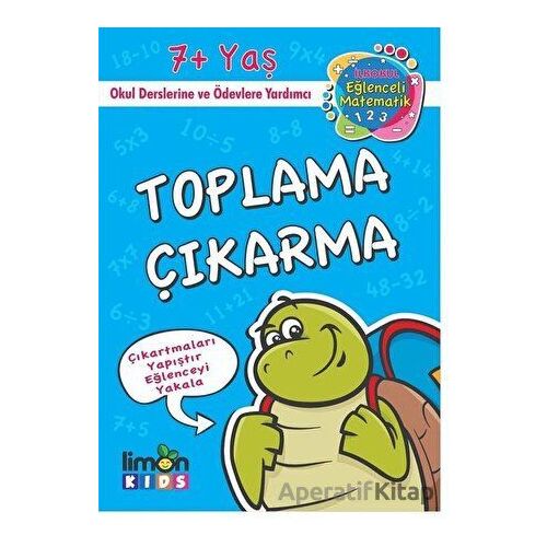 Çıkartmalı Toplama Çıkartma - İlk Okul Eğlenceli Matematik - Kolektif - limonKIDS