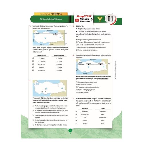 Hangi KPSS 2023 KPSS Coğrafya Canlanan Soru Bankası Çözümlü