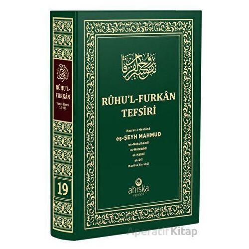 Ruhul Furkan Tefsiri 19. Cilt (Orta Boy) - Mahmud Ustaosmanoğlu - Ahıska Yayınevi