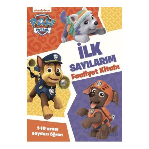 Paw Patrol İlk Sayılarım Faaliyet Kitabı - Caroline Asquith - Beta Kids