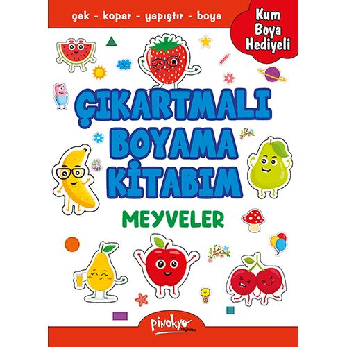 Çıkartmalı Boyama Meyveler - Buçe Dayı - Pinokyo Yayınları