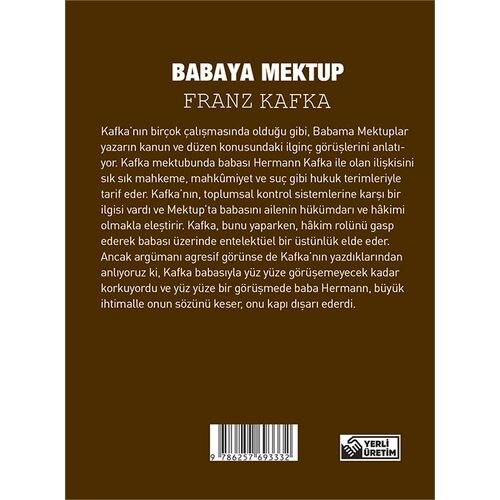 Babaya Mektup - Franz Kafka - Cep Boy Aperatif Tadımlık Kitaplar